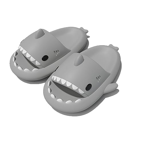 Shark Slides For Women And Men, The Novel Beach Sandals And Non -Slipproof Cozy Non-Slip Shark Sandals for Bathroom, Outdoor