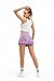 XNMAYA Women Pleated Tennis Skirt High Waisted Golf Athletic Skort Mini Skirts with Shorts Pockets Workout Running Apparel Purple Small