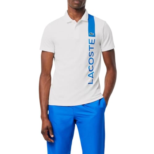 Lacoste Men's Ultra Dry Print Branding Sport Polo Shirt