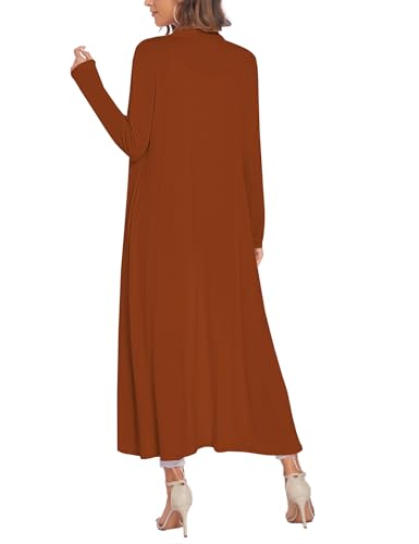 Image of Bluetime Women Floor Length Open Front Cardigan