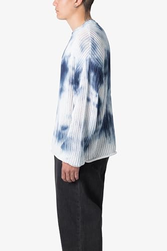 mnml Men's Tie Dye Open Knit Sweater2