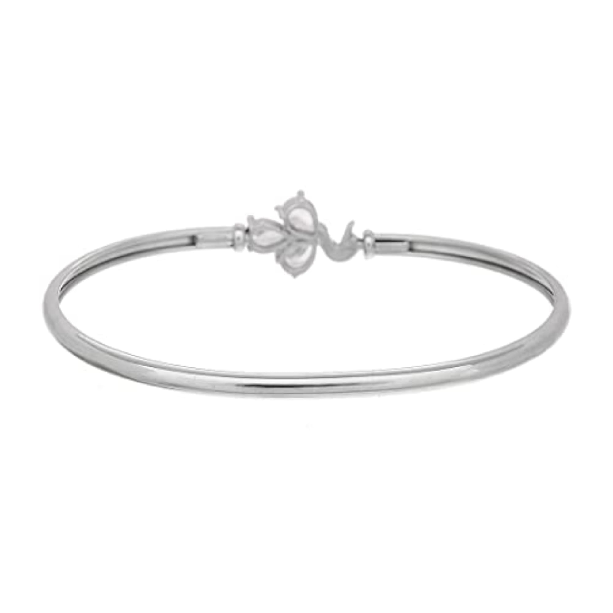 CZ Elegance Floral Teardrop Cut Zircons Bracelet