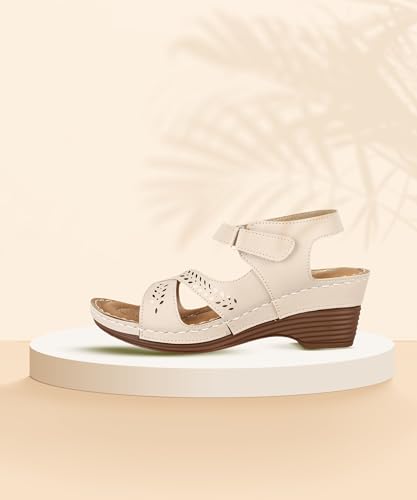 XE Looks Comfortable Doctor Sole Wedges Sandals For Women - Image 2