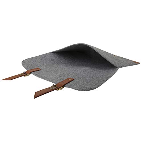 Image of OON 15 Inch Laptop Bag Sleek Felt Steel Light Grey External Size 16.1 inch Easy fit Upto 15 inch notebooks