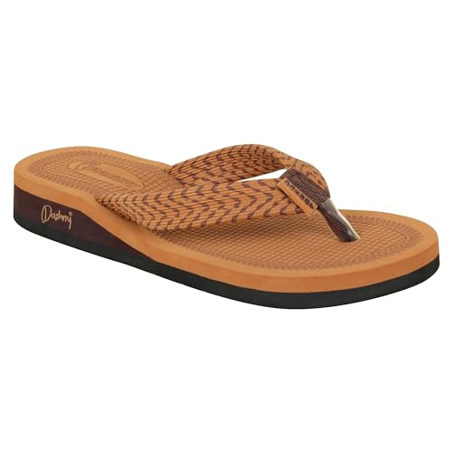 Image of Dashny Women's (1435-1434) |Extra Super Soft Comfortable Slippers |Tan Brown Casual Slides Slippers