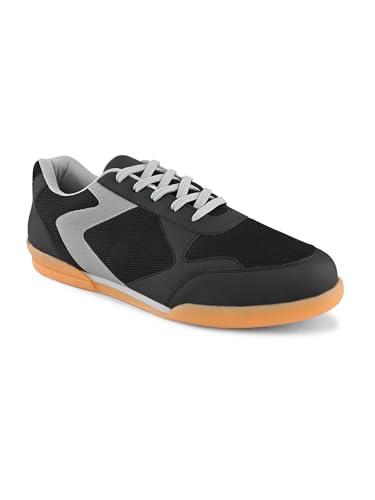 Image of Centrino Men's Badminton Shoes | Lightweight Indoor Court Shoes | Breathable Mesh Sports Sneakers | Non-Marking Grip Sole | Comfortable Training & Play Footwear (9345)