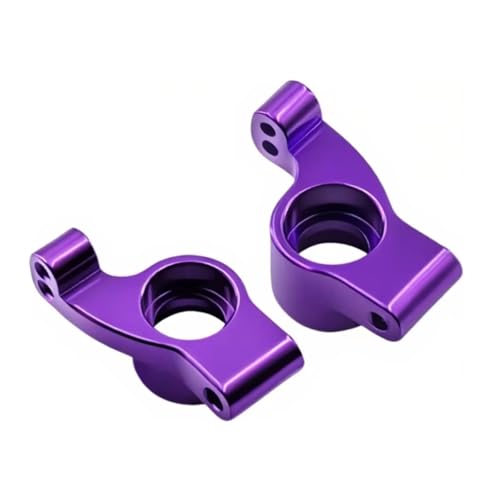 RC Repuestos para WLtoys 244016 para Losi Micro B T 1/24 Coche RC Piezas De Mejora Accesorios Bujes Traseros Aluminio Trasero 2PCS Manguetas De Dirección(Purple)