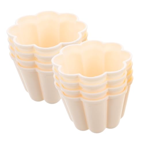 EXHUMKY 8 Piezas Molde De Gelatina Molde De Postre Individual Molde Para Pudin Al Vapor Con Tapa Tazón De Budín Moldes Individuales Para Budines Beige Páginas