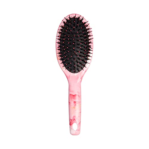 Red by Kiss Marblous Paddle Round Brush with Boar Bristles