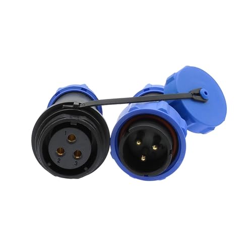 Conector impermeable IP68 SP17 de 4 pines para cable de alimentación exterior 5