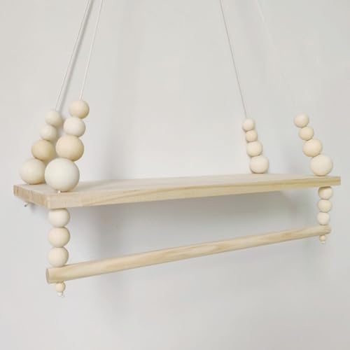 Support de rangement mural suspendu pour désencombrer avec style bohème