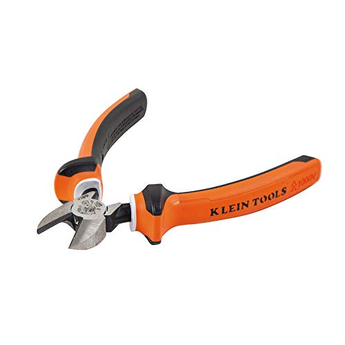 Klein Tools 2206EINS - Cortadores diagonales aislados para electricista (160 mm), color blanco