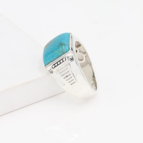Bague turquoise d'Arizona en argent 925 style western chic