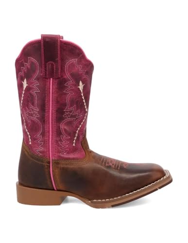 Dan Post Western Boots Girls Leather Salina 12.5 Child Tan DPC40032