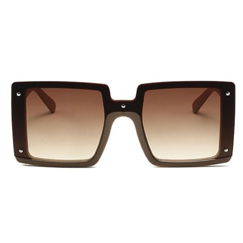 Oversize Square Men Women Sunglasses Fashion Vintage Mirror Shades Eyewear Luxury Gradient UV400 Goggle Sun Glasses N45