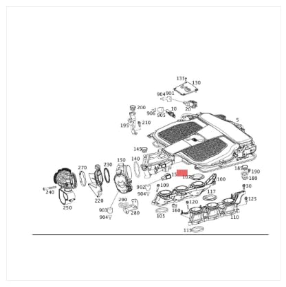 Image of Link-Lock Intake Manifold Gasket Set Left and Right A2761410180 2761410180 for Mercedes-Benz M276 E300 S350 S400 R350 CLS400 ML300 ML350 GL400 X66 W166 W221 W222 R172 V251 C218