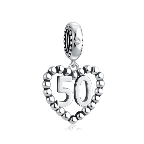 Image of 925 Sterling Silver Number Charm fits Pandora, Gift for Women