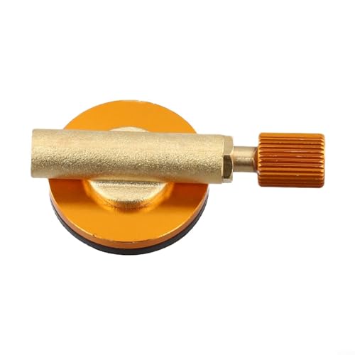 Repuesto de válvula de estufa de gas, interruptor de aleación de cobre y aluminio de 52 mm M7 × 0.75 para cilindros de gas tipo tornillo, instalación simple, fiable resistente a fugas, camping al aire