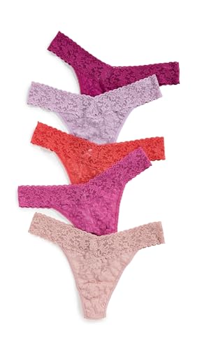 Image of hanky panky Women's Original Rise Thong 5 Pack, Multi, One Size