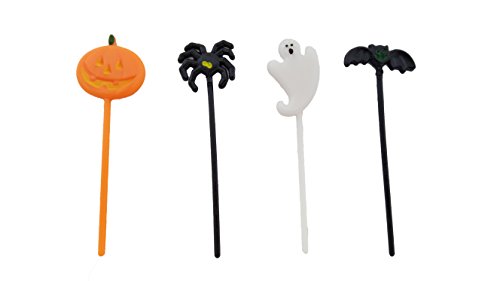 Spooky Halloween Food Topper Picks, 72 Piece Party Pack (1 Pack)