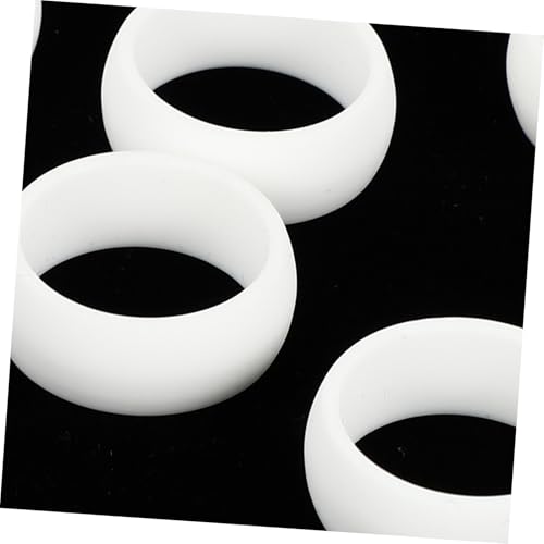 Anillos de silicona para dedo para hombre 8 piezas miniatura 7