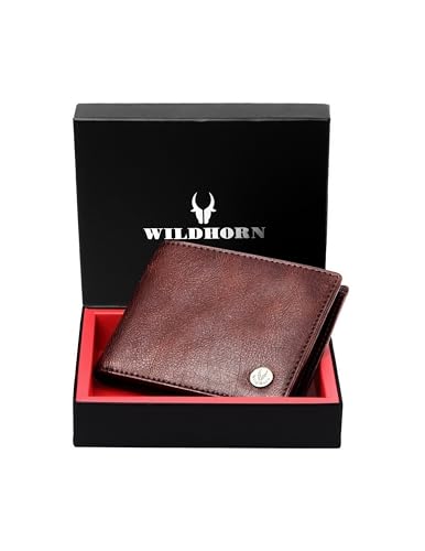 WildHorn Brown Leather Men's Wallet (WH2052 CRACKLE)