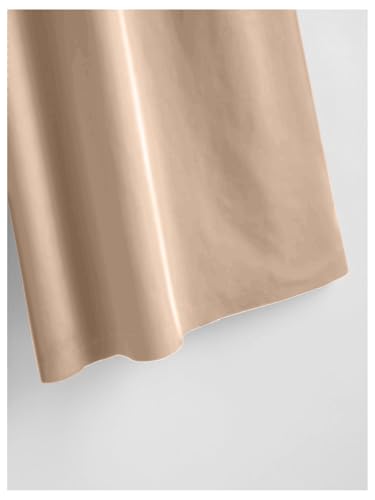 OYOANGLE Women's Plus Size High Waisted Wide Leg Pants Basic Solid Beach Palazzo Trousers4