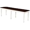 Crosley Furniture Shelby Dining Bench, Distressed White