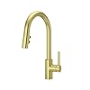 Pfister stellen kitchen faucet with pull down sprayer single handle high arc brushed gold finish lg529sabg  urban country home decor