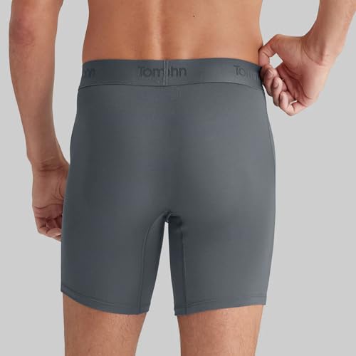 Tommy John Men's Mid-Length Boxer Briefs - Second Skin Fabric - 6" Inseam, Underwear with Contour Pouch and Quick Draw Fly3