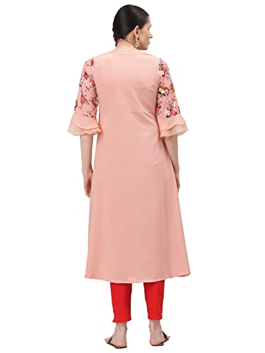 Image of ALC Creation Women's Crepe Printed A-line Kurti