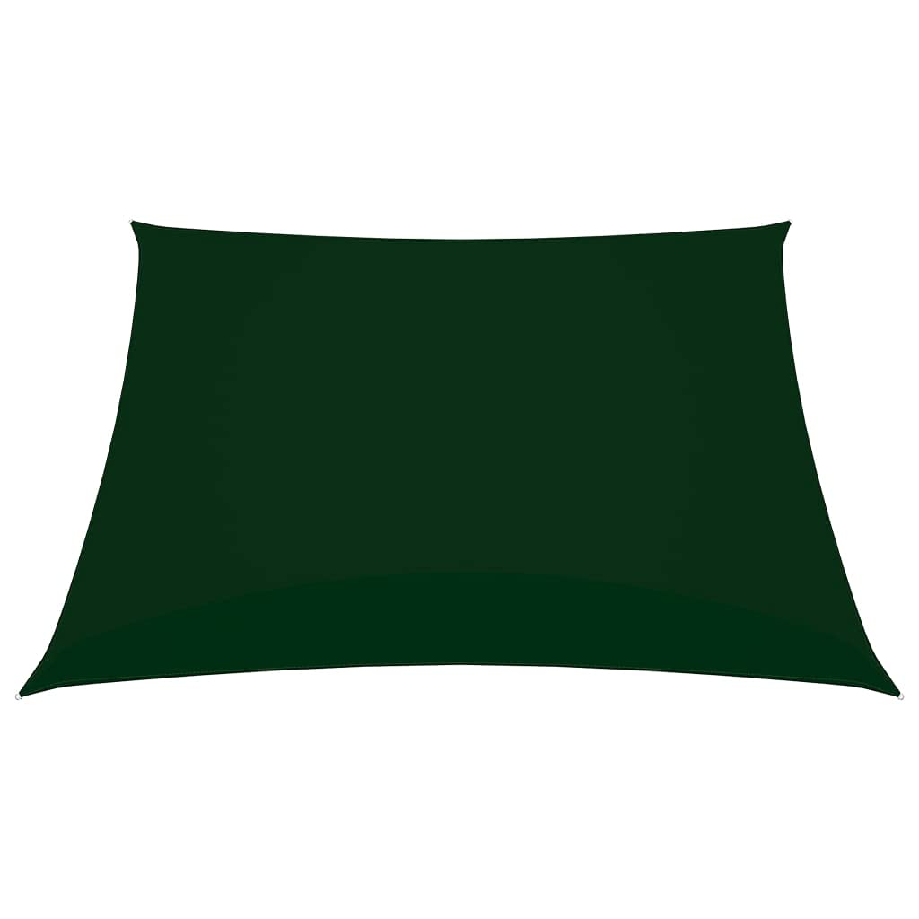 vidaXL Vela Parasole Ombra Tenda da Sole Elegante Moderna Anti UV Giardino Frangisole Terrazza Balcone in Tela Oxford Quadrata 4x4 m Verde Scuro