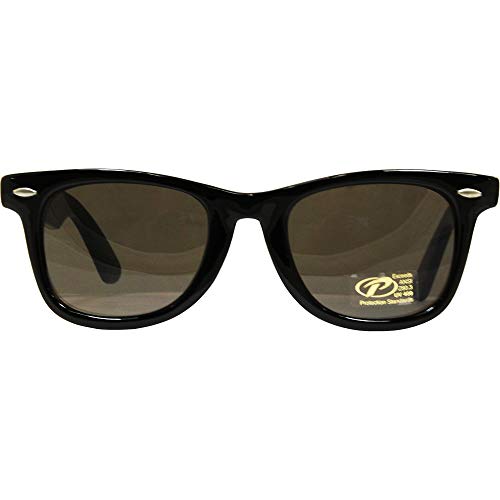 Pacific Coast Blues Brothers Sunglasses for Men By Pcsun Z80.3 Safety-Rated Black Frame w/Smoke Lens2