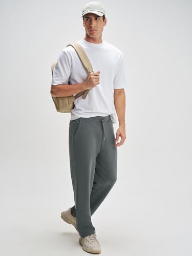 Image of XYXX Men's Solid Combed Cotton Trackpant | Mens Trackpant | Drawstring | Solid-Relaxed Fit