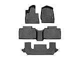 WeatherTech Custom Fit FloorLiners for Ford Explorer, Explorer Hybrid, Explorer ST - Full Set (441575-1-2-3), Black