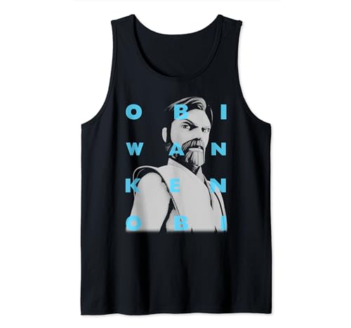 Débardeur Star Wars Obi-Wan Kenobi avec motif graphique texturé vêtement sans manches noir