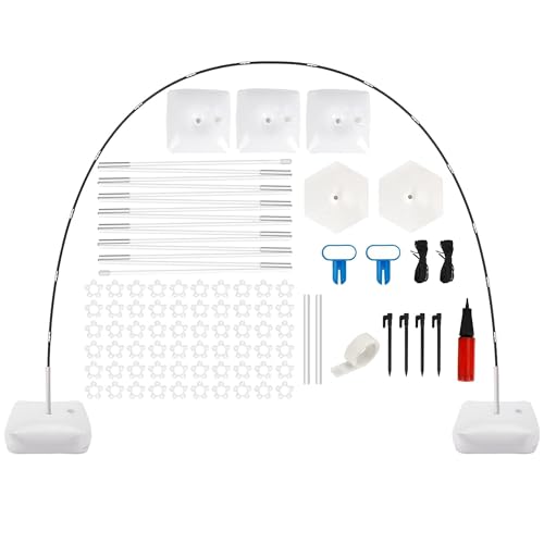 MUAEEOK Kit d'arche de ballons, 3 m de large, réglable, grand support d'arche de ballons, idéal pour les décorations de fête, ballons non inclus