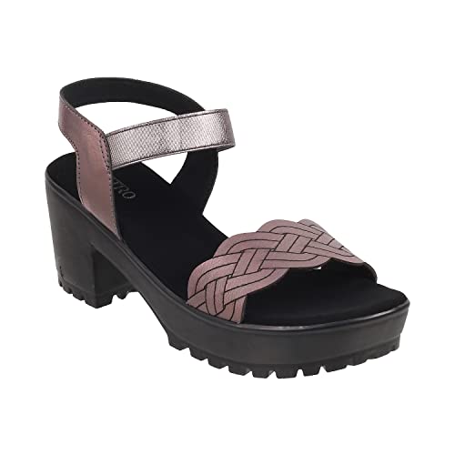 Metro Women Block Heel Sandal - Image 2
