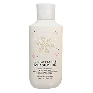 Bath and Body Works Snowflakes & Cashmere 24 hr Moisture Super Smooth Body Lotion with Shea Butter and Vitamin E 8 fl oz / 236 mL