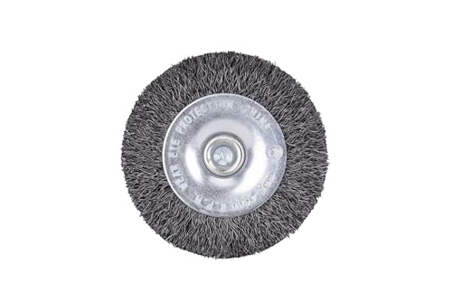 Image of Century Drill & Tool 76413 2 inch Durable Fine Crimped Radial Wire Brush, 1 /4 inch Drill Shank, 4,500 RPM - Ideal for Rust /Paint Removal, Deburring, & More