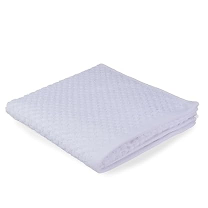 DoubleDry Popcorn Handtücher Set– 4er Set 50x100 cm Baumwolle – 420 g/m² – Weich & Saugstark – Badetuch badehandtücher - Oeko-Tex Made in Green Zertifiziert (Weiß) – Bild 7