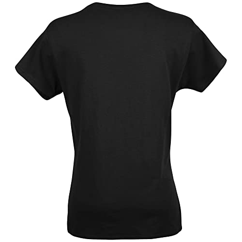 Gildan Women's Softstyle Cotton T-Shirt, Style G64000L, 2-Pack, Black, Small #TOP4