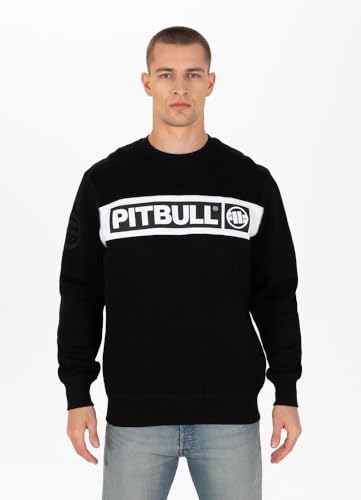 PITBULL Herren Crewneck Sweatshirts Männer Pullover Sherwood Freizeit-Sweatshirt Baumwolle M
