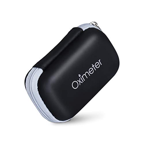 SIXRUN Oximeter Storage Case EVA Protective Bag Shockproof Compact Box for Fingertip Pulse Oximeter Perfect for Home Travel Healthcare Use