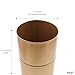 Hosley Gold Metal Tall Floor Vase with PVC Liner, 4-Inch Dia x 14-Inch H, Large Decorative Vase for Home Decor, Ideal for Floral Arrangements, Weddings, Parties, and Living Room Corner Decor