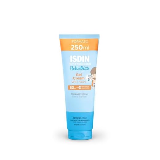 ISDIN Fotoprotector Pediatrics Gel Cream SPF 50+, Protector Solar Corporal para Niños, Hidratante y Refrescante, adecuado para Toda la Familia, 250 ml