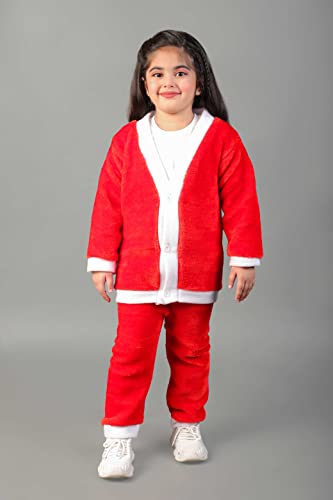 Image of AHHAAAA Kids Santa Claus Costume Christmas Dress for Girls and Boys