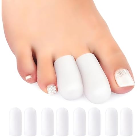 Niupiour Gel Toe Protectors, 14 Packs of Silicone Toe Covers for Men and Women, Toe Caps Sleeves Protect Toe and Relieve Toe Pain from Corns, Blisters, Hammer Toe, Missing Toenail and Broken Toe Cover