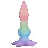 Wildolo Fantasy Silikon-Dildo, 9,84 Zoll Knotendildo mit Seestern-Saugnapf, im Dunkeln leuchtender Silikon-Dildo für Männer, Frauen und Paare