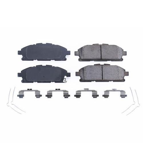 Image of PowerStop Front Brake Pads for Nissan Quest 2011-17 - Z17 Ceramic Brake Pads with Installation Hardware, 17-1552